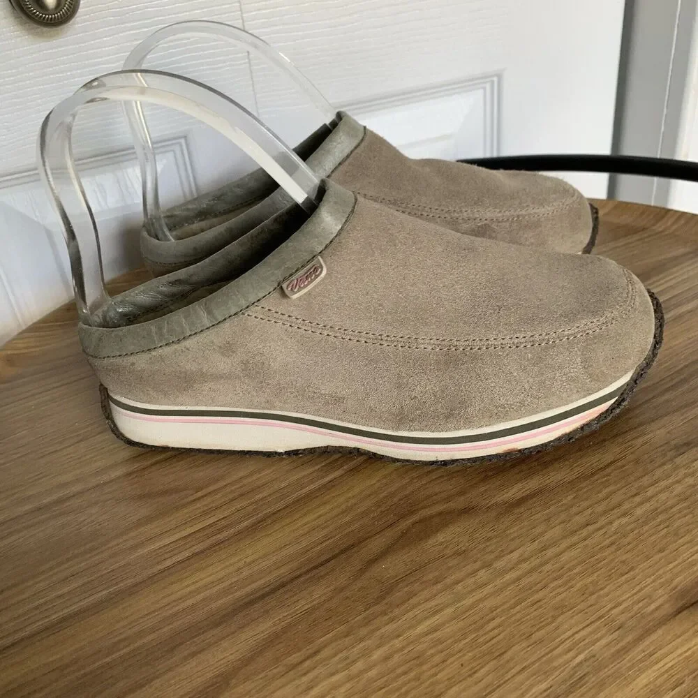 Womens Vans Suede Street Clog II Shoes Size 8.5 Slip-On Beige - Picture 16 of 16